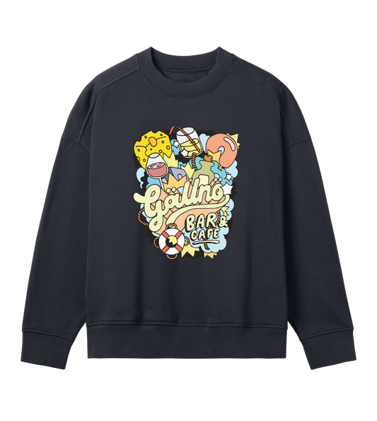 Oldschool, Oversize Sweatshirt (Dam)